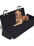 Waterproof dog car seat cover with armrest by Mon ami à quatre pattes, showing durable fabric and adjustable straps in a vehicle seat.