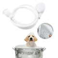 Pet bathing shower sprayer for dogs and cats by My Four-Legged Friend, showing a handheld sprayer with adjustable water flow