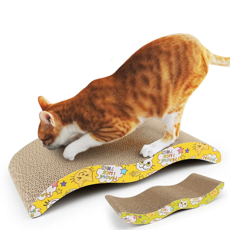 Cardboard cat scratcher sofa bed by Mon ami à quatre pattes with cozy, durable design for feline scratching and lounging.