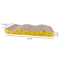 Mon ami à quatre pattes cardboard cat scratcher sofa bed with cozy design and textured scratching surface for cats.