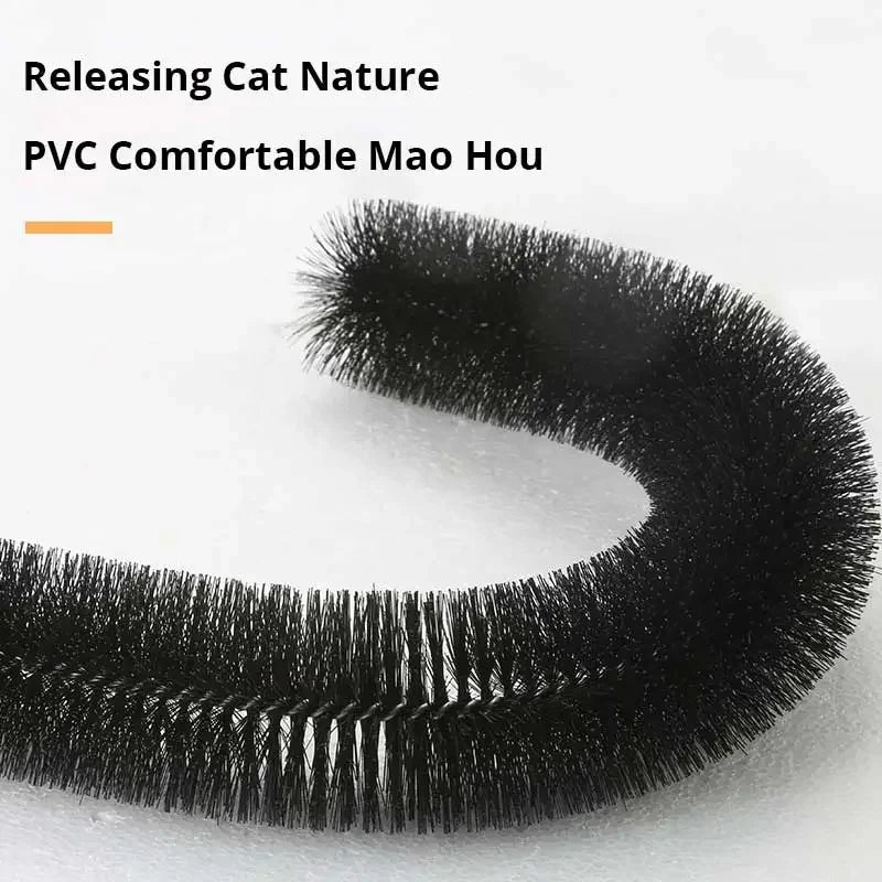 Mon ami à quatre pattes cat self-grooming arch with brush for easy grooming and scratching.