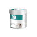Pet eye wipes for dogs and cats by Mon ami à quatre pattes, 130 count, showing package and wipes for eye cleaning.