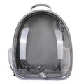 Mon ami à quatre pattes capsule-style cat travel bag backpack showing a compact, stylish carrier with mesh windows for ventilation.