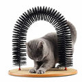 Mon ami à quatre pattes cat self-grooming arch with brush for easy pet grooming and hair removal.