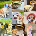 Pet hat with ear holes for dogs and cats by Mon ami à quatre pattes, featuring a cozy, stylish design for furry pets.