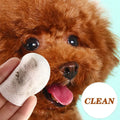 Pet eye wipes for dogs and cats, 130 count, by Mon ami à quatre pattes, showing wipes and packaging.