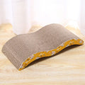 Mon ami à quatre pattes cat scratcher cardboard sofa bed with cozy design for cats to scratch and rest comfortably.