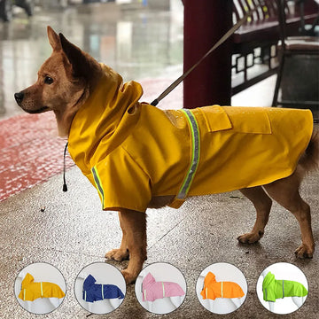Waterproof Windproof Hooded Dog Coat