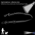 Dog car seat belt with bungee shock absorber by Mon ami à quatre pattes, showing the adjustable strap and shock-absorbing feature.