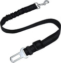 Dog pet car seat belt by Mon ami à quatre pattes, adjustable harness for secure travel in a vehicle.