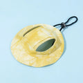 Summer cat sun hat with ear holes from Mon ami à quatre pattes, lightweight and breathable for outdoor protection.