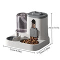 Large capacity cat feeder with water bowl by Mon ami à quatre pattes, featuring a spacious design for easy feeding.