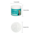 Pet eye wipes for dogs and cats from Mon ami à quatre pattes, showing the packaging and wipes for eye cleaning.