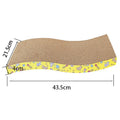 Cardboard cat scratcher sofa bed by Mon ami à quatre pattes with cozy lounge area and scratching surface for cats.