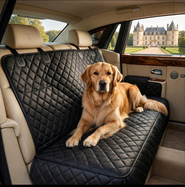 Housse de siège de voiture imperméable pour chien avec accoudoir